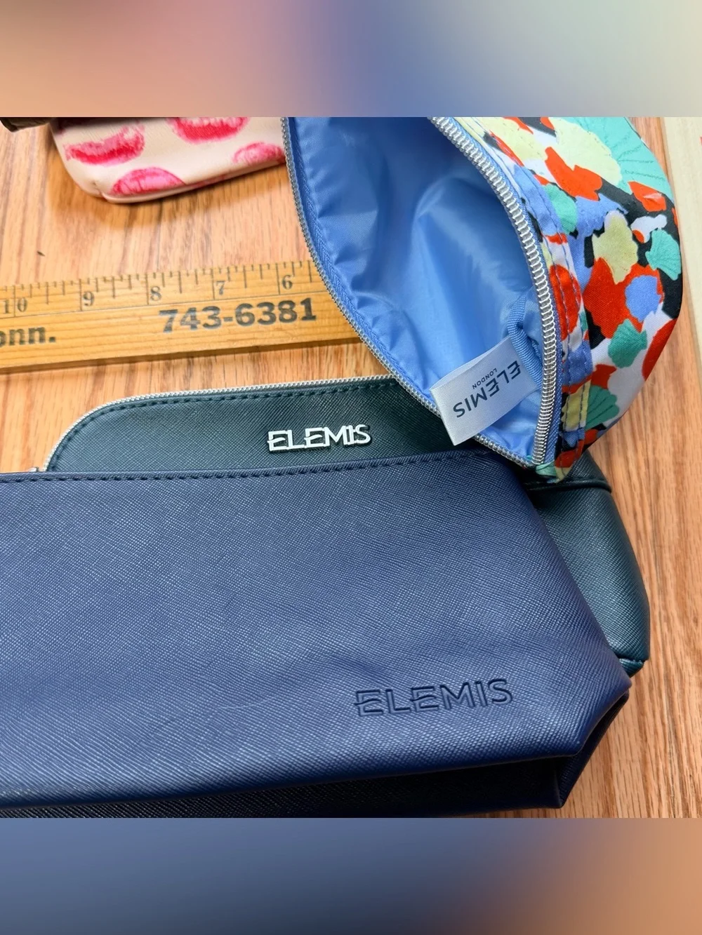 Lot 17 Makeup Cosmetic Travel Small Bags Dior Elemis Tumi Lancôme IPSY Clinique